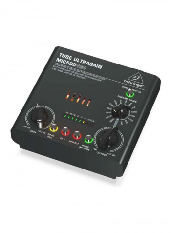 Vacuum Tube Preamplifier MIC500USB Black