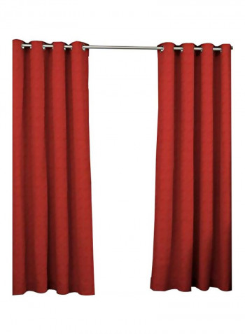 2-Piece Olefin Curtain Set Chili