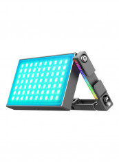 RGB LED Video Light 14.3 x 7.1 x 1.5cm Multicolour