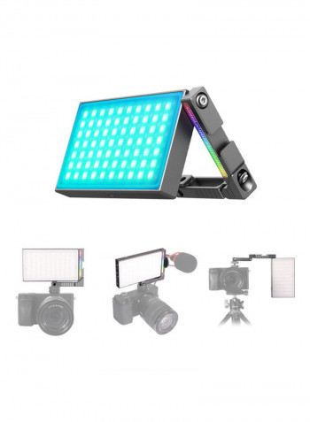 RGB LED Video Light 14.3 x 7.1 x 1.5cm Multicolour