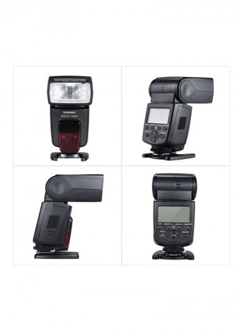 Wireless Flash Trigger With LCD Display For DSLR Black