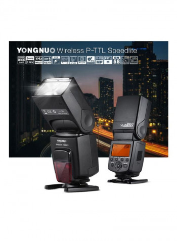 Wireless Flash Trigger With LCD Display For DSLR Black