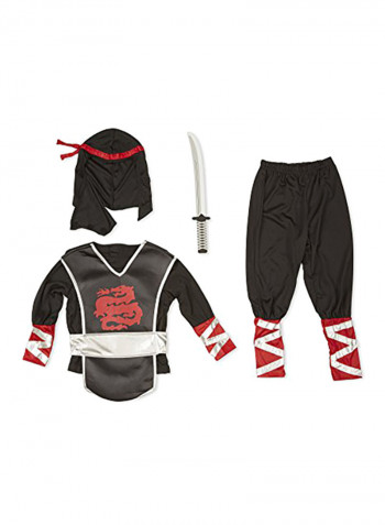 4-Piece Ninja Role Play Costume Set