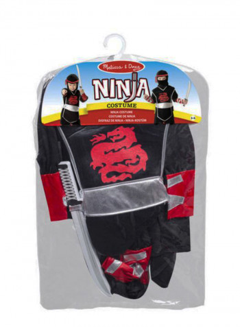 4-Piece Ninja Role Play Costume Set