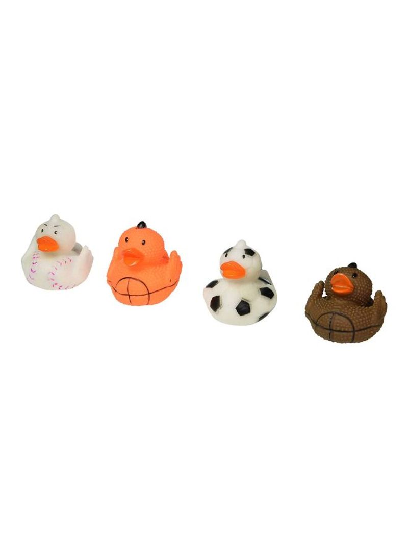 12-Piece Sports Themed Rubber Duck 2inch
