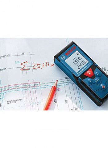 Laser Distance Measurer Black/Blue/Red 41x105millimeter