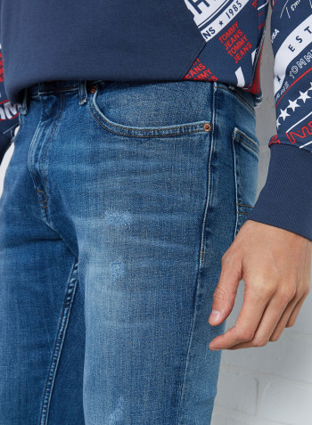 Scanton Slim Jeans Dynamic Chester Mid Blue Str