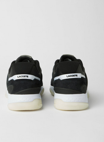 T-Point Leather Sneakers Black/White