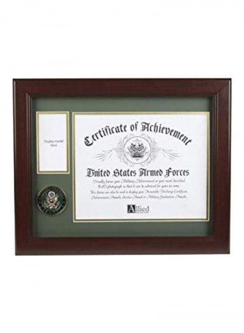 Mahogany Document Frame Brown/Grey 16x13inch
