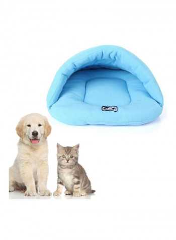 Soft Polar Fleece Pet Mat Blue M