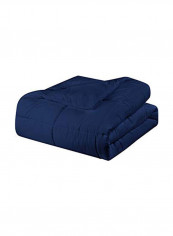 Solid Polyester Comforter Navy