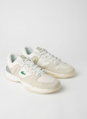 T-Point Leather Sneakers Off White