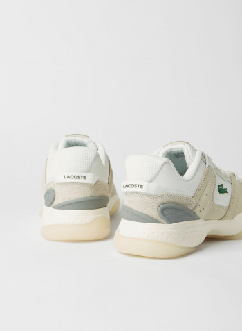 T-Point Leather Sneakers Off White