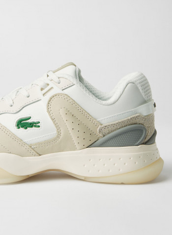 T-Point Leather Sneakers Off White