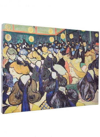 The Dance Hall At Arles 1888 Canvas Wall Art multicolour 18 x 24inch