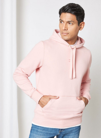 Drawstrings Hoodie Glacier Pink