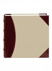 High Capacity 2-Up Photo Album Brown/Beige 8x8inch