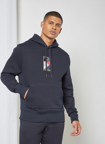 Tommy Icon Flag Hoodie Desert Sky