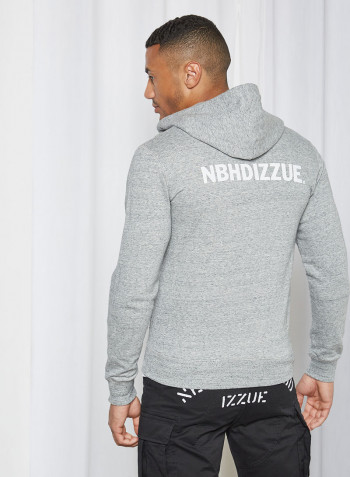 Zip-Up Hoodie Heather Grey
