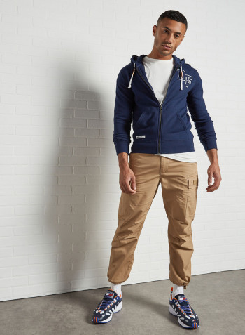 Zip-Up Hoodie Navy