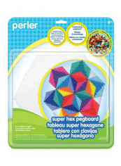 3-Piece Large Hexagonal Pegboard Yellow/Blue/White reviews 3-Piece Large Hexagonal Pegboard Yellow/Blue/White