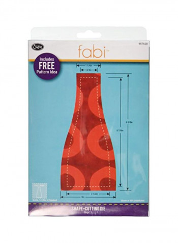 Glass Shaped Die Cut Red