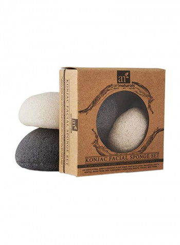 Pack Of 2 Konjac Facial Sponge