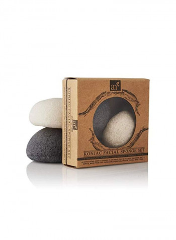 Pack Of 2 Konjac Facial Sponge