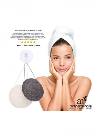 Pack Of 2 Konjac Facial Sponge