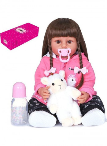 Reborn Baby Doll With Toy 22inch