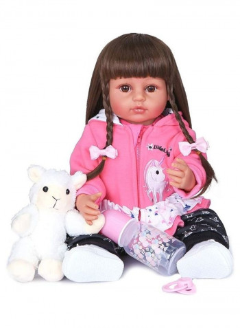 Reborn Baby Doll With Toy 22inch