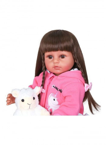 Reborn Baby Doll With Toy 22inch