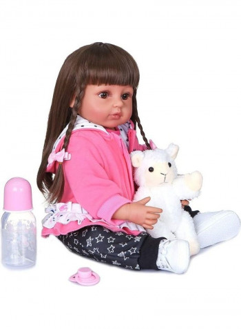 Reborn Baby Doll With Toy 22inch