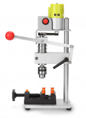 100W Micro Mini Bench Drilling Machine Silver 28.00x17.00x18.00cm