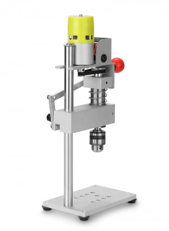 100W Micro Mini Bench Drilling Machine Silver 28.00x17.00x18.00cm