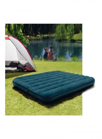 Outdoor Camping Flocking Air Inflatable Mat 36 x 11 x 30.4cm