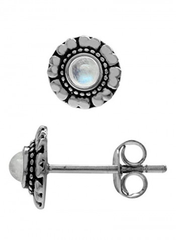 925 Sterling Silver Flower Stud Earrings