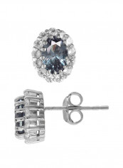 925 Sterling Silver Oval Earrings With Alexandrite And Cubic Zirconia reviews 925 Sterling Silver Oval Earrings With Alexandrite And Cubic Zirconia