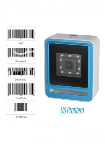 QR Barcoder Scanner White/Blue