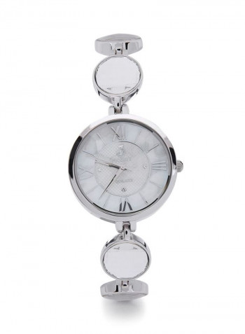 Women's 22K Gold Plated With Crystal Analog Watch P-21877-1L