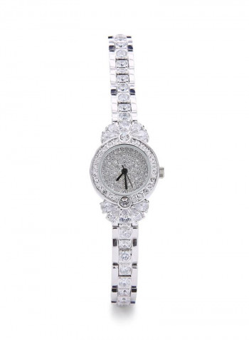 Women's 22K Gold Plated With Crystal Analog Watch P-21877-1L