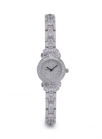 Women's 22K Gold Plated With Stones Analog Watch P21914-2
