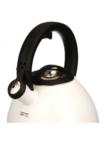 Tastefully Revitalize Kettle White/Black 7.7x7.5x9.3inch