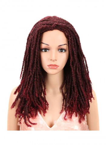 Twist Synthetic Wig Red 22inch