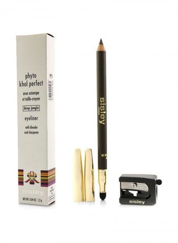 Pack Of 2 Phyto Khol Perfect Eyeliner With Blender Brush And Sharpener Deep Jungle