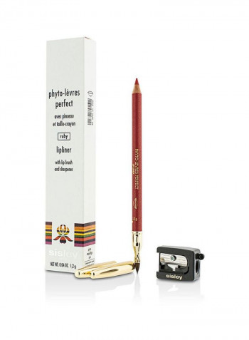 Phyto Levres Perfect Lipliner With Sharpner Set Ruby