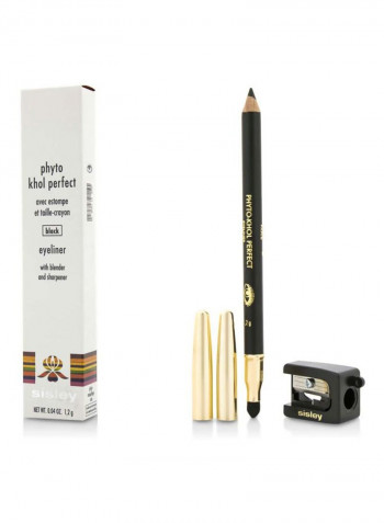 Pack Of 2 Phyto Khol Perfect Eyeliner With Blender Brush And Sharpener Ebony