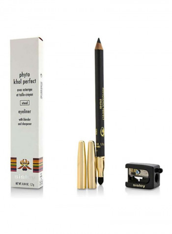 Pack Of 2 Phyto Khol Perfect Eyeliner With Blender Brush And Sharpener Steel