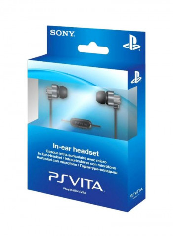 PSVita Wired In-Ear Earphones With Mic Black