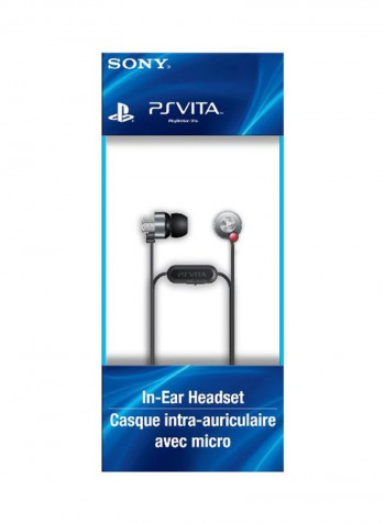 PSVita Wired In-Ear Earphones With Mic Black